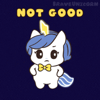This Sucks Uh Oh GIF by Brave Unicorn