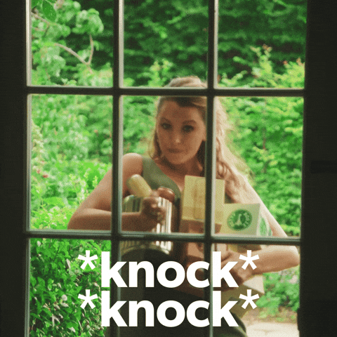 Knock Knock Im Here GIF by Blake Lively Fan