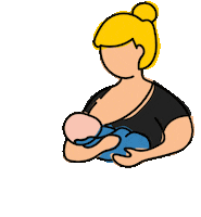 Mom And Baby Sticker by Milkin More