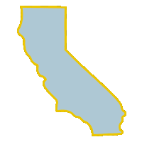 west coast california Sticker