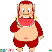 Watermelon Eating Sticker