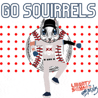 LibertySquareHQ dance cartoon baseball squirrel GIF