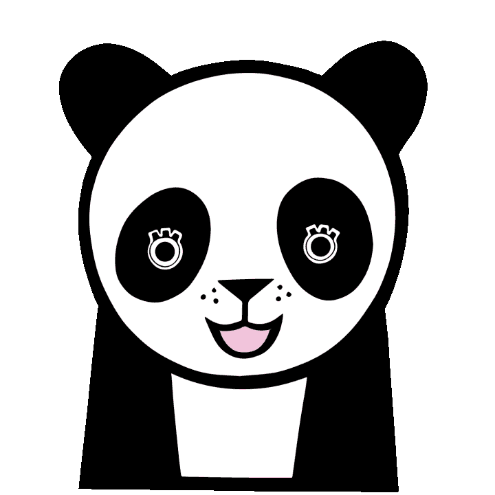 Panda Roarsome Sticker by Dinoski