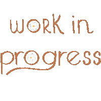 Work Progress Sticker
