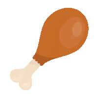 Guldfageln chicken bbq grill chicken wings Sticker