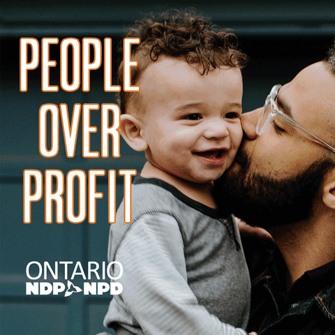 In This Together Ontario GIF by Ontario's New Democrats