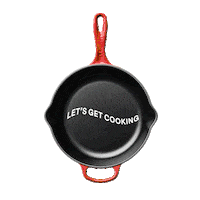 LCCA-Design hungry cooking skillet le creuset Sticker
