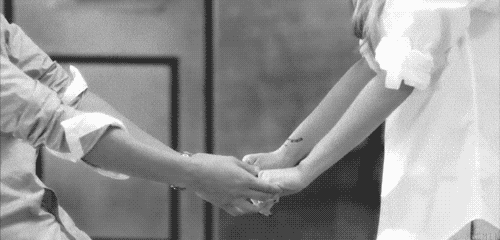 black and white love GIF