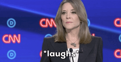 Marianne Williamson Lol GIF by GIPHY News