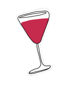 Clarilou_ party friends drink wine Sticker