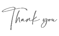 Typography Thank You Sticker