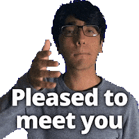 Greeting Pleased To Meet You Sticker