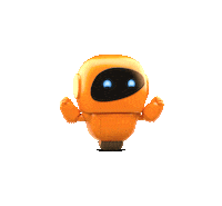 robot pointing Sticker by Amigo