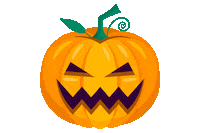 Halloween Pumpkin Sticker by BCN GIFS