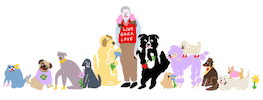 Dogs Ilovedogs Sticker by limpetstore
