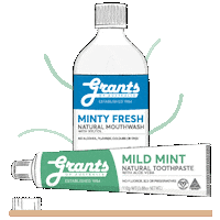 GrantsOfAustralia natural teeth australian toothpaste Sticker