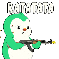 Gun Aiming Sticker by Abster