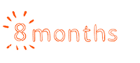 8 Months Sticker by ASF brush