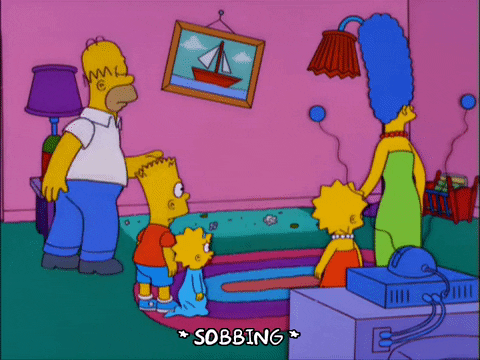 sobbing homer simpson GIF
