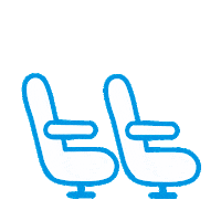 Airline Seats Sticker by pobeda_aero