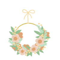 uniquensongenre flower spring crown pastel Sticker
