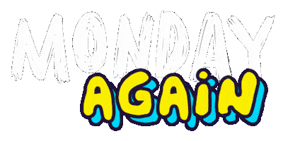 Tired New Day Sticker