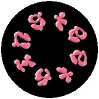 Pink Teething Sticker by [PIAS]