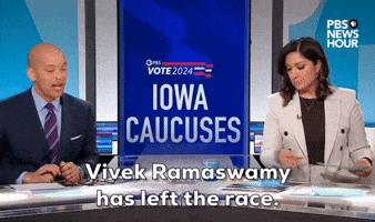 "Vivek Ramaswamy has left the race."