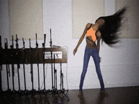 hair flip gif GIF