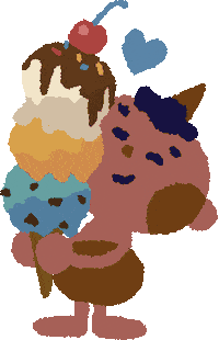 Ice Cream Illustration Sticker