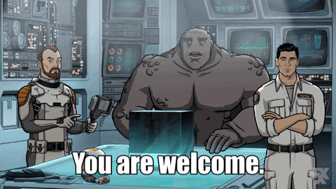 Fx You Are Welcome GIF by Archer