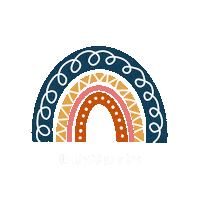 Darnau_bach rainbow sketch lockdown mindfulness Sticker