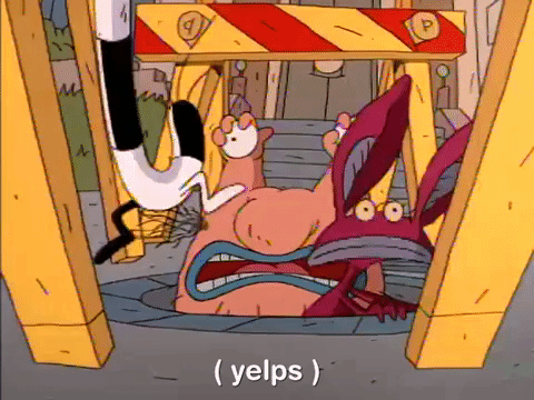 nickrewind giphydvr nicksplat aaahh real monsters giphyarm041 GIF