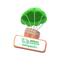 Box Ongkir Sticker by Tokopedia