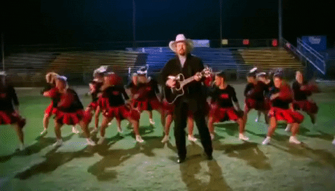 country music cheerleaders GIF by Toby Keith