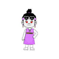 Happy Cute Girl Sticker by Zhotcita