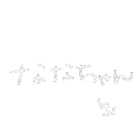 mai1204 かわいい handwritten 手書き シンプル Sticker