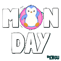 Monday Night Penguin Sticker by Pudgy Penguins