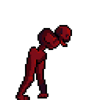 Pixel Walk Sticker