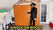 Knock On Wood Good Luck GIF