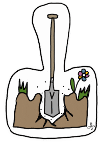 Garden Dig Sticker by scholzydesign