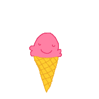 Happy Ice Cream Sticker by Mia Page