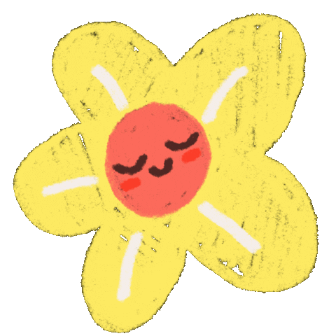 Happy Flower Sticker by Amvredebuei