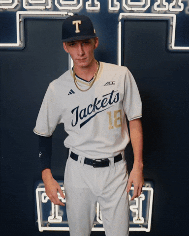 Georgia Tech Baseball GIF by Georgia Tech Yellow Jackets