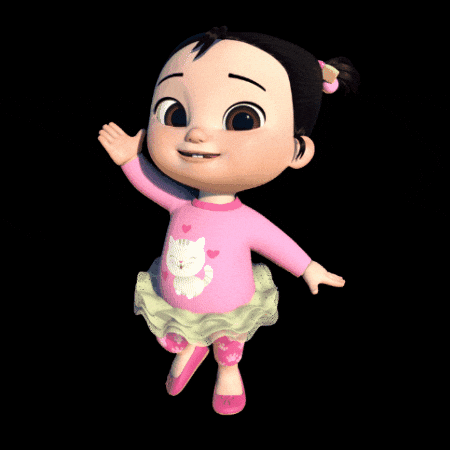 Dance Pink GIF by Moonbug