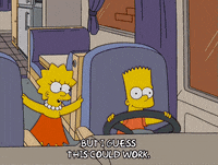 happy bart simpson GIF
