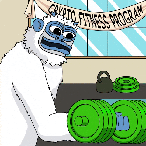 Working Out Pump It GIF by Lofi The Yeti