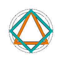 Geometry Shapes Sticker by Adrian Valia