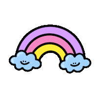 Rainbow Cloud Sticker by Happy Seoul Project