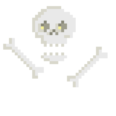 mirazmialis giphyupload halloween pixel art skull Sticker